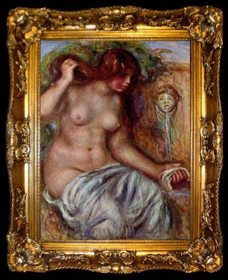framed  Pierre-Auguste Renoir Woman At The Well,, ta009-2